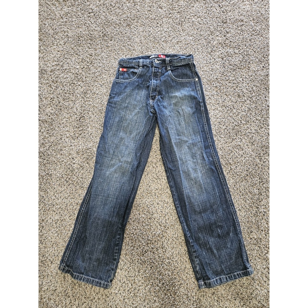 Vintage Southpole Red Tab Blue Jeans Size 18 28X31 Baggy Hip Hop Y2K Grunge
